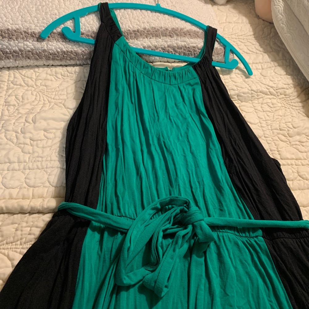 Torrid Colorblock Stretch Jersey Halter Maxi